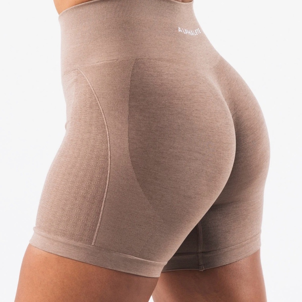 Alphalete contour shorts- sand